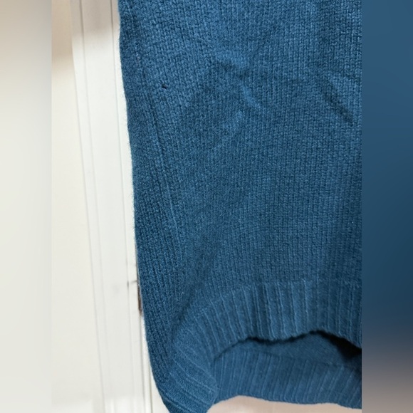 Vintage J. Crew 100% Wool Blue Crewneck Sweater Men's Large classic preppy Y2K - Picture 8 of 16